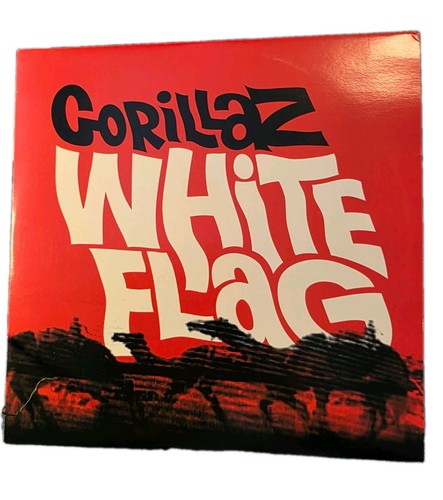 Gorillaz white flag vinyl - flag,