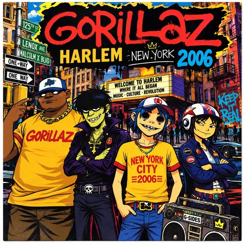 Gorillaz harlem new york - harlem,